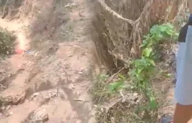 Zona enmontada de la carrera 1A #11B. 