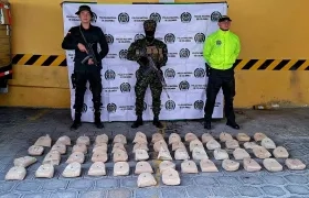 El cargamento de heroína incautado en zona rural del departamento de Nariño
