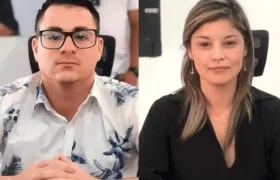 Los concejales Jeny García y Juan David Vergel