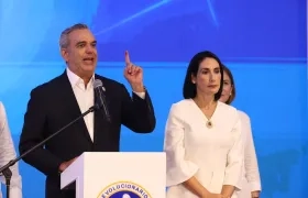  El actual presidente de República Dominicana, Luis Abinader, y la primera dama, Raquel Arbaje