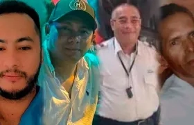 Carlos Julio Curiel, Rodney Blanquiceth Romero, Ignacio Vargas y Anselmo Manuel Cardozo Osorio.