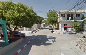 Sector donde se registró el homicidio. 