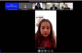 Génesis Olave en la audiencia de imputación a Daysuris Vásquez.