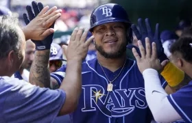 Harold Ramírez estaba en su tercera temporada con los Rays de Tampa Bay. 