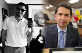 Andrés Felipe Sarabia y el concejal Daniel Briceño.