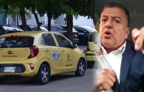 Hugo Ospina, líder nacional de taxis.