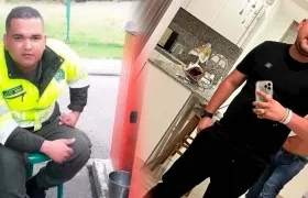 El patrullero Jaider Amador Quessep, asesinado en mayo en el barrio San Luis. 