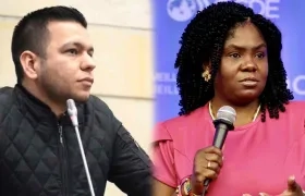 El senador Jota Pe Hernández y la vicepresidenta Francia Márquez.