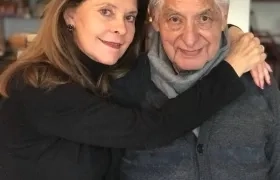 Marta Lucía Ramírez y su papá Álvaro Ramírez.