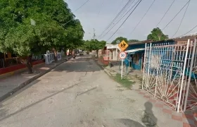 Sector donde se registró el ataque a bala. 