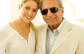 Shakira y su papá William Mebarak.
