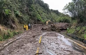 Derrumbe en el Parque Los Nevados.