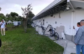 Estado en que quedó el complejo policial en Popayán