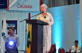 La ministra de Vivienda, Catalina Velasco, en el congreso de Acodal en Cartagena