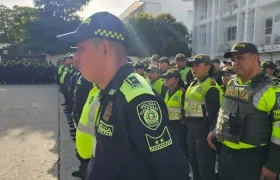 Seguridad en celebración del Día de la Virgen del Carmen.