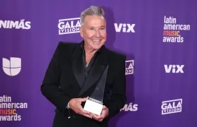 El artista durante la edición N°9 de los Latin American Music Awards. 