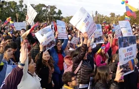 Ciudadanos venezolanos en Buenos Aires.