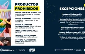 El Distrito de Barranquilla invita a la comunidad a reducir el uso de plásticos. 