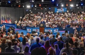 Biden en un encuentro con demócratas