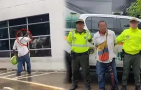 Momento del ataque y el capturado.