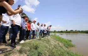 El Gobernador Eduardo Verano visitó en sector de Las Compuertas. 