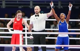 La celebración de Ingrit Valencia.