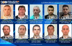 Jonathan Montoya Rendón en el cartel de los más buscados en España.