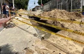 En la carrera 8B entre calles 41 y 40.