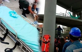 Obrero se cayó en la obra ubicada en la Circunvalar. 