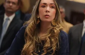 Katherine Miranda en el Congreso.