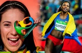 Mariana Pajón y Caterine Ibargüen, leyendas del deporte colombiano.
