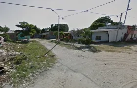 Sector donde se registró el homicidio.