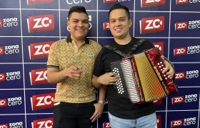 Óscar Gamarra y su compañero de fórmula Camilo Carvajal.