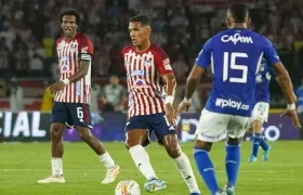 Hómer Martínez durante un partido contra Millonarios. 