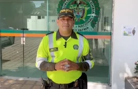 Teniente Coronel Julio Olaya, jefe Seccional de Tránsito y Transporte de la Mebar.