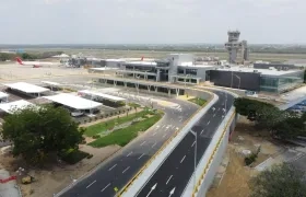 El aeropuerto Ernesto Cortissoz.