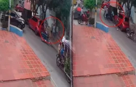 Imágenes del atraco.