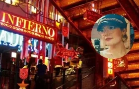 Imagen del restaurante y la bailarina Laura Villamil.