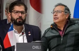 Gabriel Boric y Gustavo Petro.