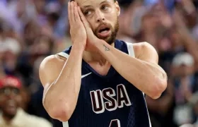 Stephen Curry, figura de la noche.