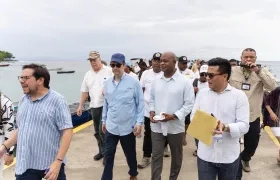 Luis Gilberto Murillo y Javier Martínez en Capurganá.