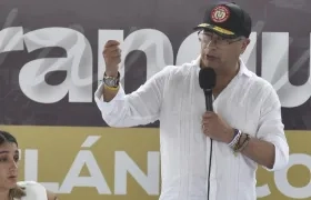 Gustavo Petro en Barranquilla, el 7 de mayo pasado.