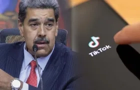 Imagen de Maduro rechazando la aplicación TikTok.