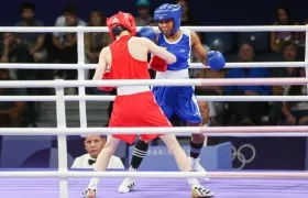 La boxeadora colombiana Ingrit Valencia.