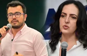 El Supersalud Luis Carlos Leal y la senadora María Fernanda Cabal.