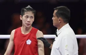 La boxeadora Lin Yu-ting, de China Taipei. 