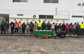 Fueron judicializados 16 presuntos integrantes de la banda delincuencial. 