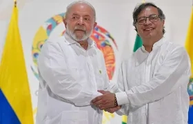 Los presidentes de Brasil y Colombia, Luiz Inácio Lula da Silva y Gustavo Petro