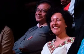 El Presidente Gustavo Petro e Isabel Zuleta.