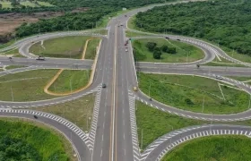 Imagen de la vía Barranquilla-Cartagena.
